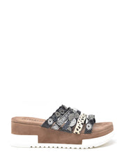 Sandali zeppa Nero Cinzia Soft