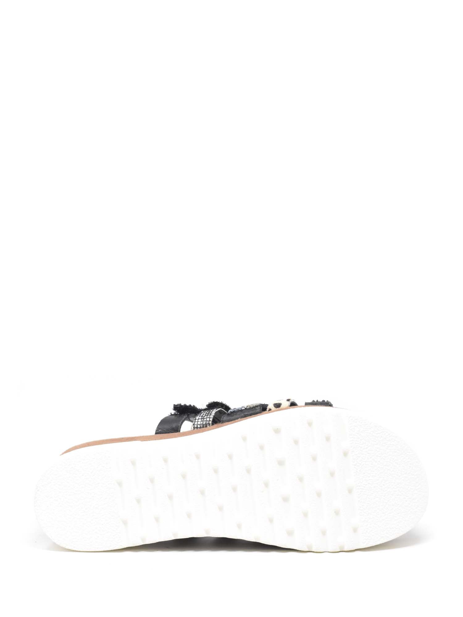 Sandali zeppa Nero Cinzia Soft