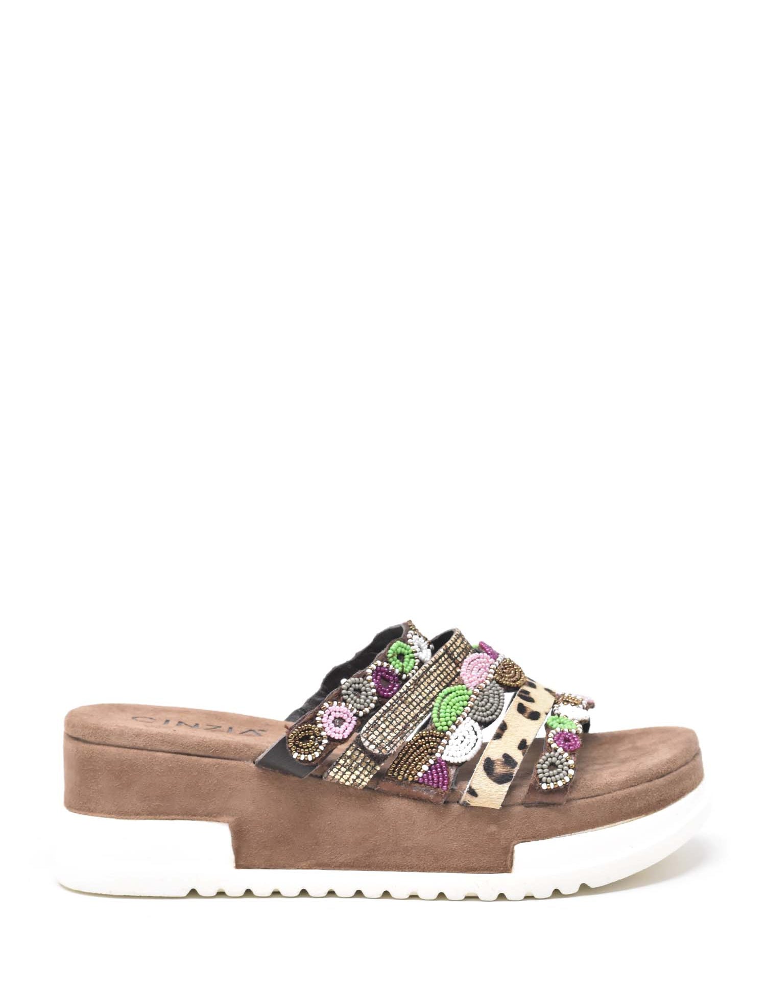 Sandali zeppa Marrone Cinzia Soft