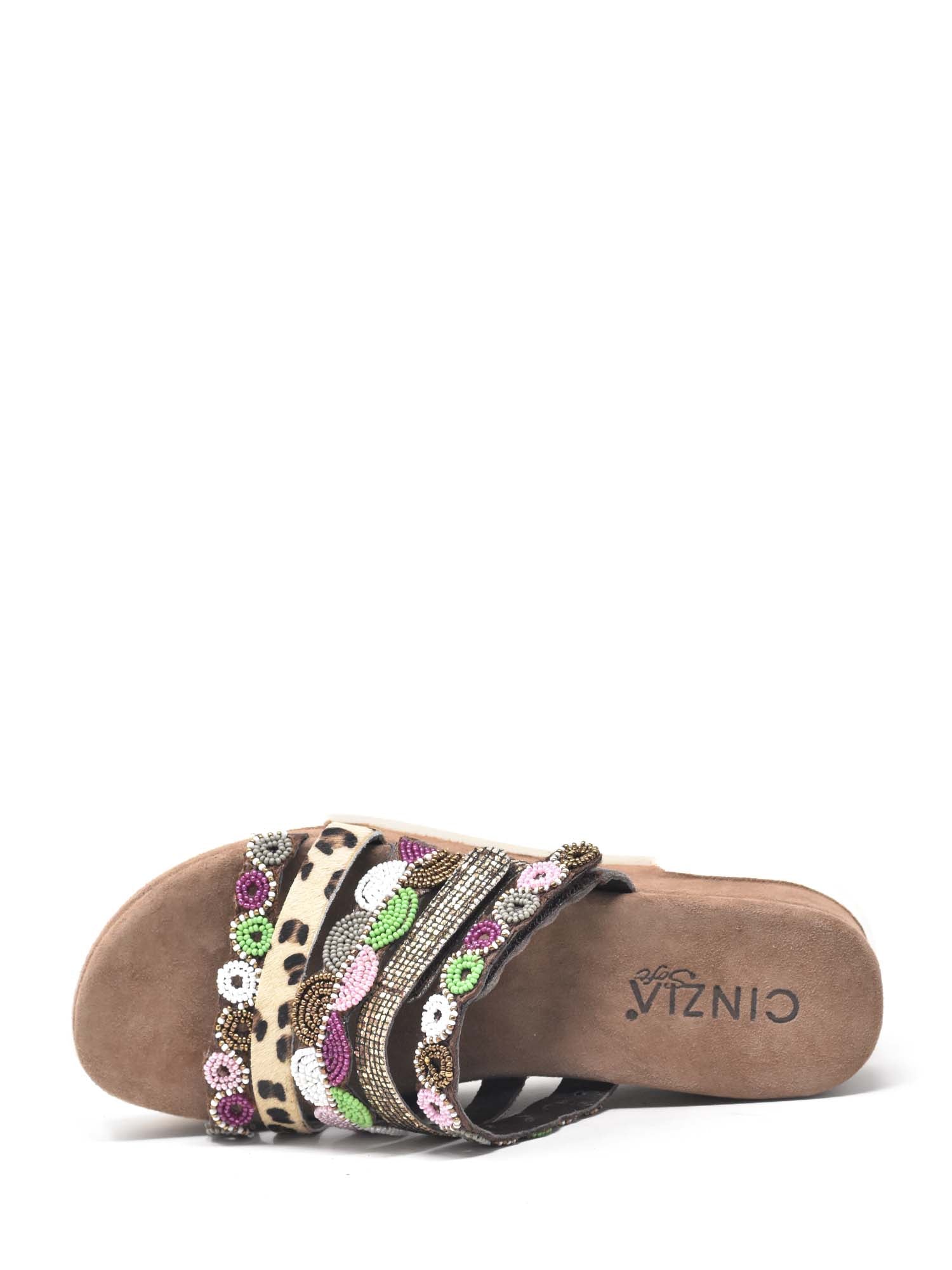 Sandali zeppa Marrone Cinzia Soft