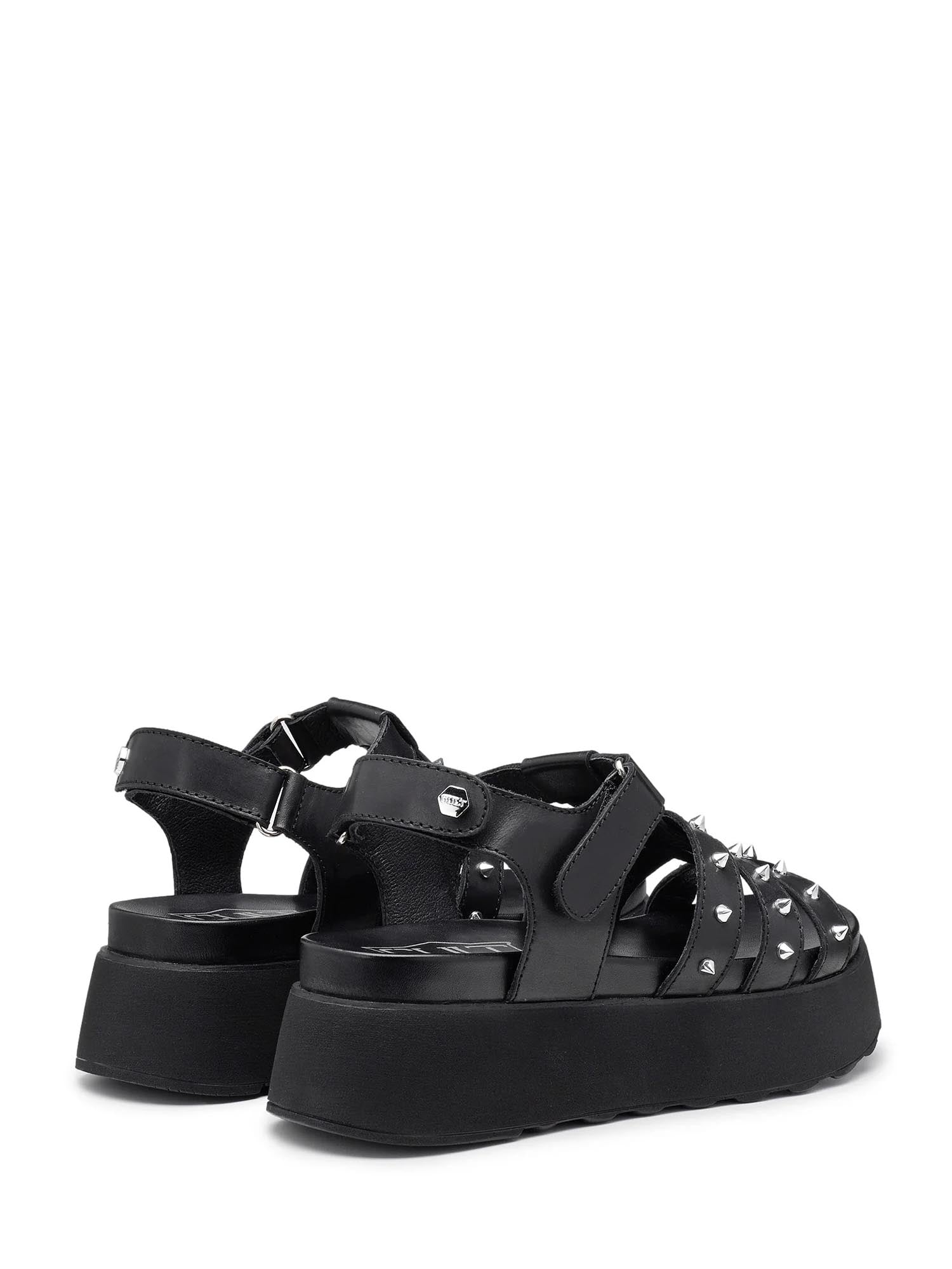 Sandali zeppa Nero Cult