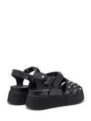 Sandali zeppa Nero Cult