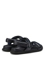 Sandali con strappi Blu Alberto Guardiani