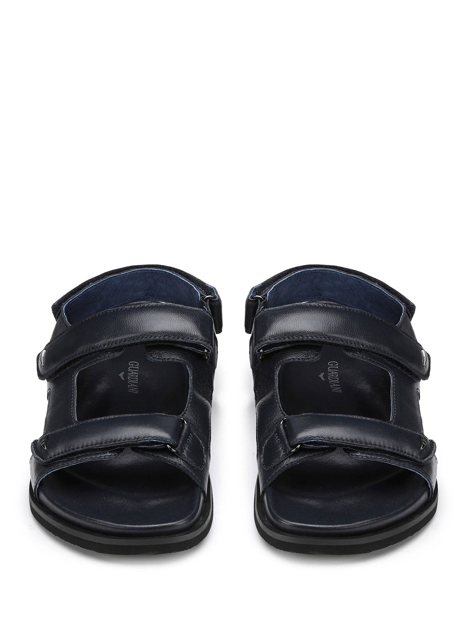 Sandali con strappi Blu Alberto Guardiani