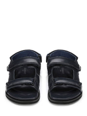 Sandali con strappi Blu Alberto Guardiani