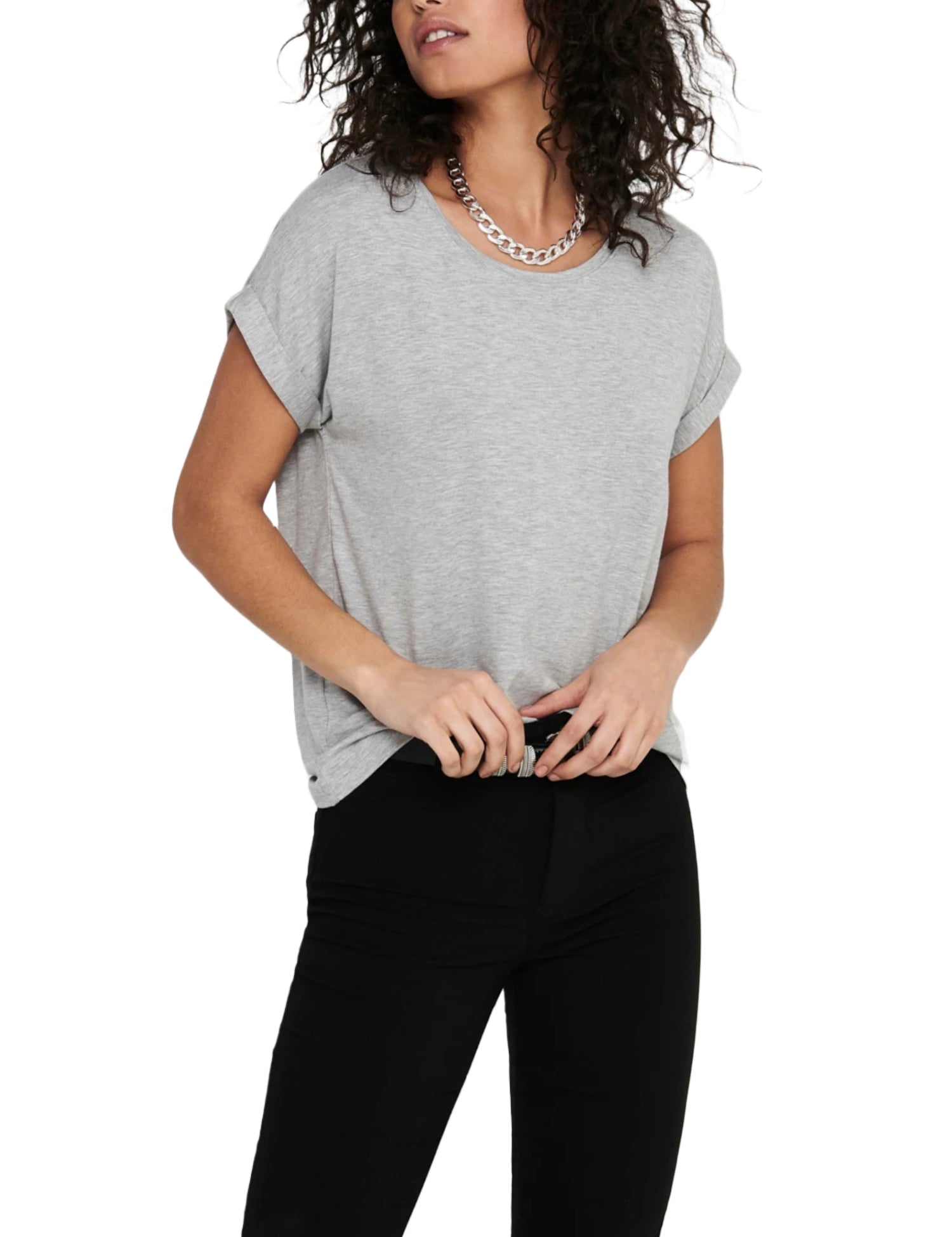 T-shirt Grigio Chiaro Only