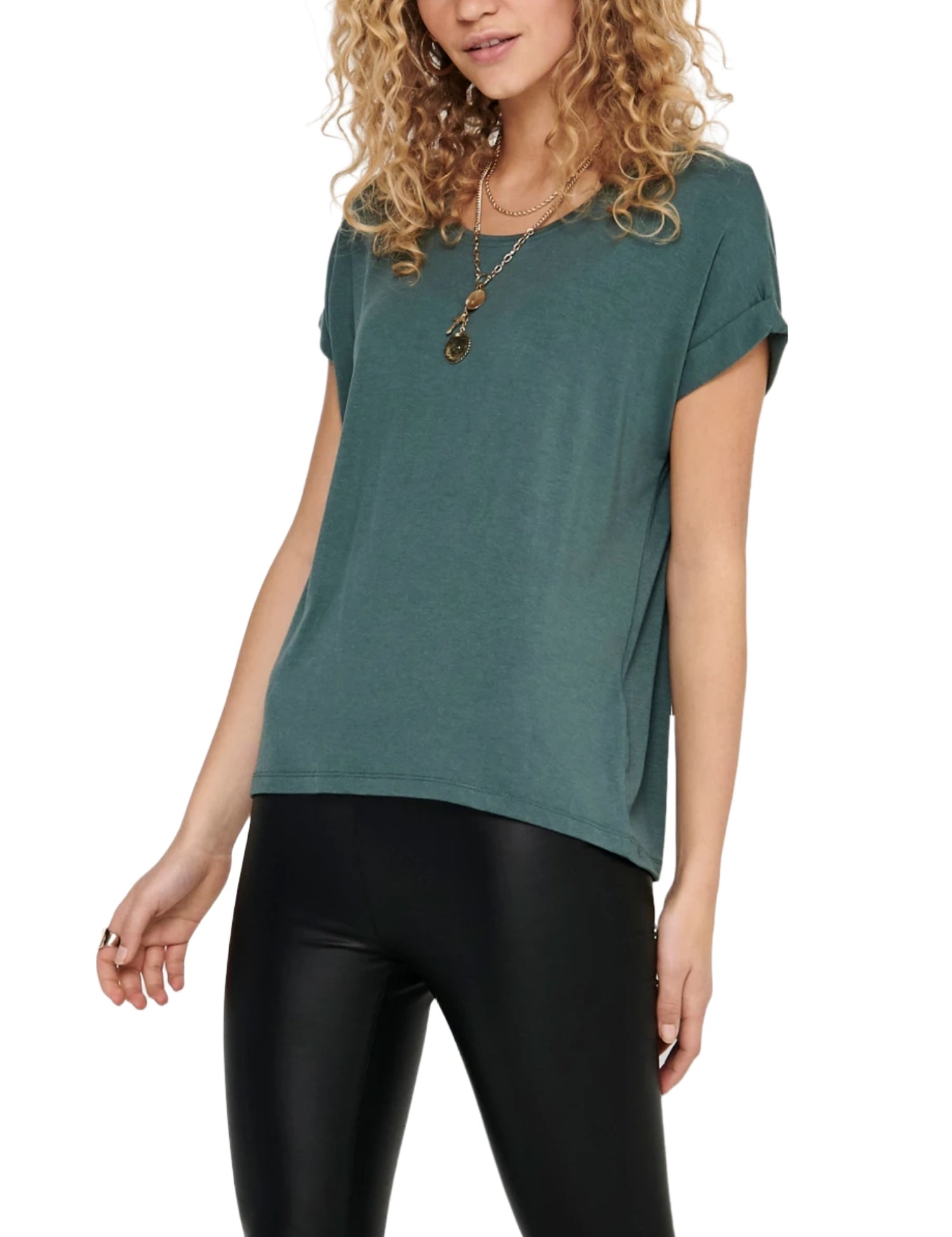 T-shirt Verde Scuro Only