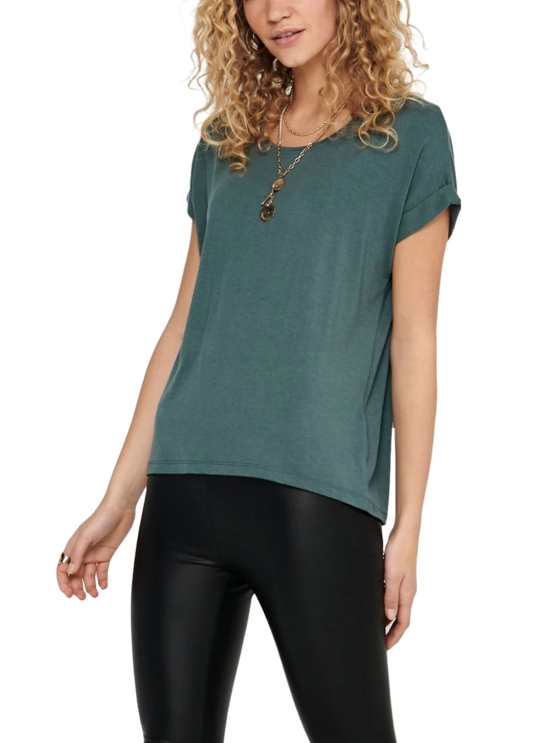 T-shirt Verde Scuro Only
