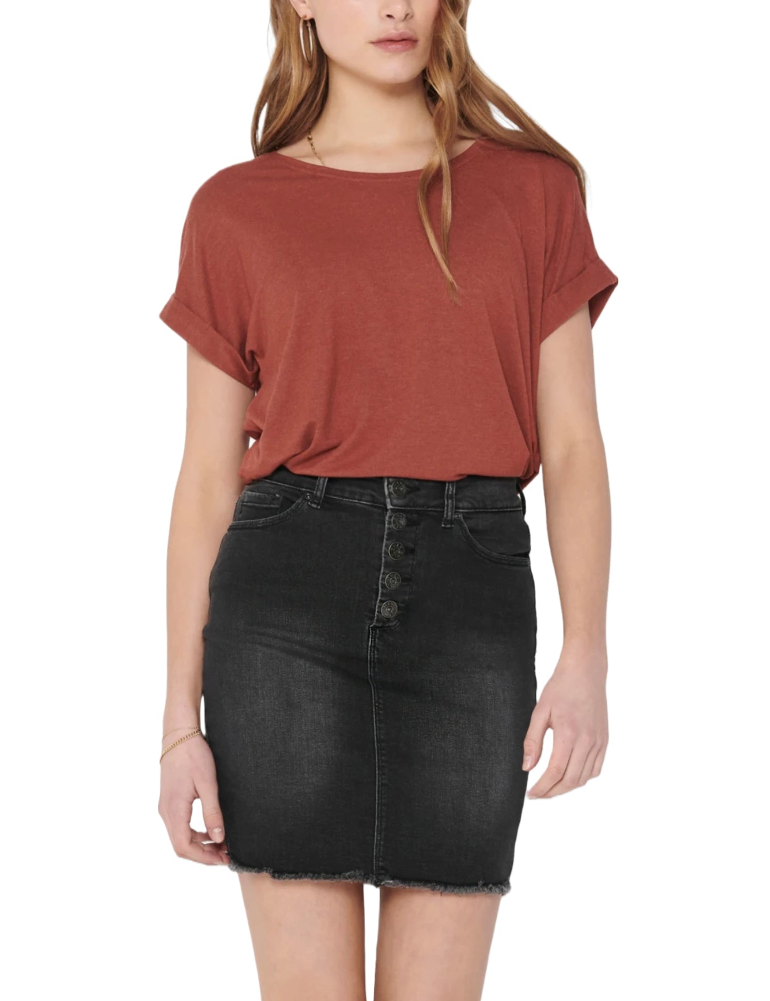 T-shirt Marrone Only