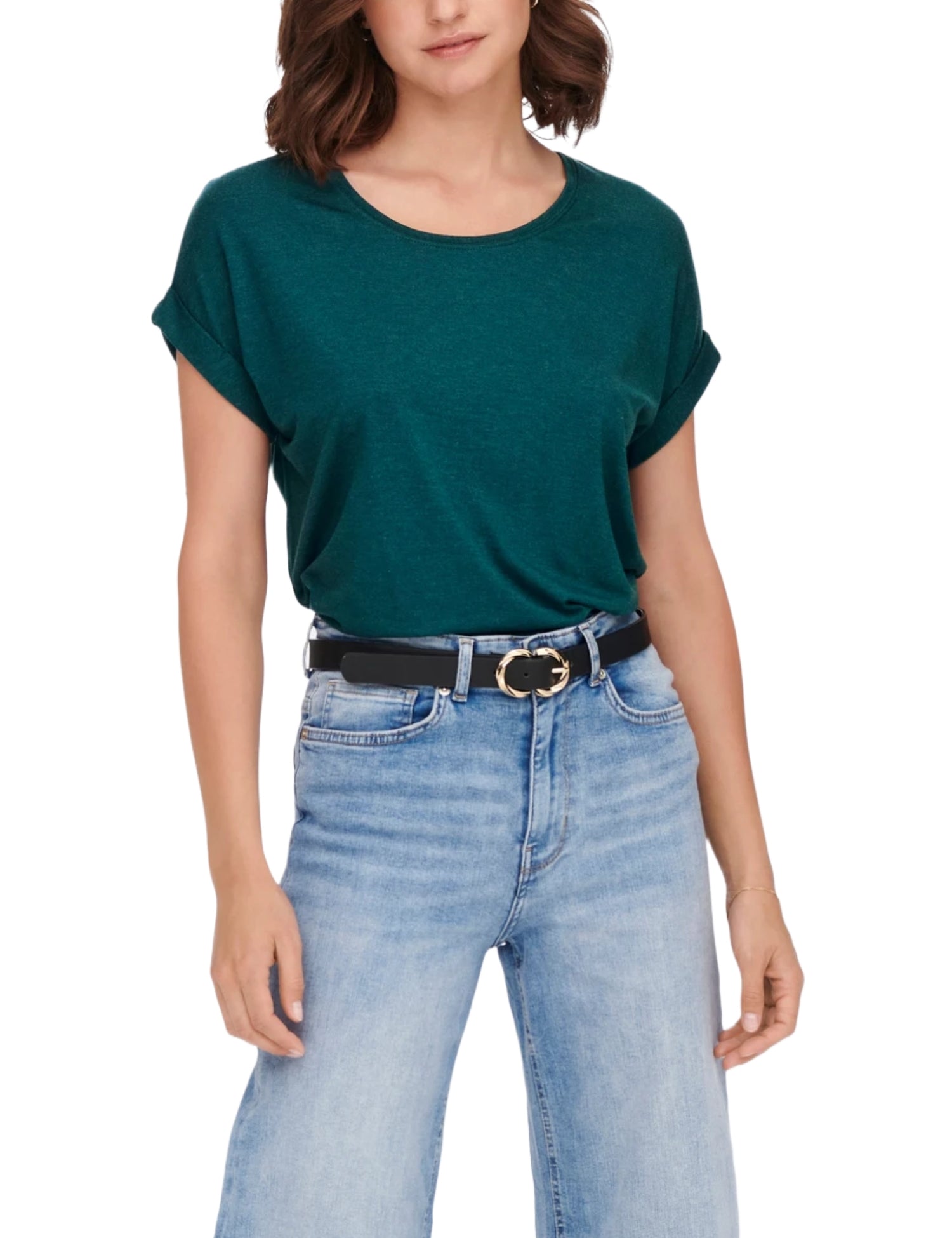 T-shirt Verde Bottiglia Only