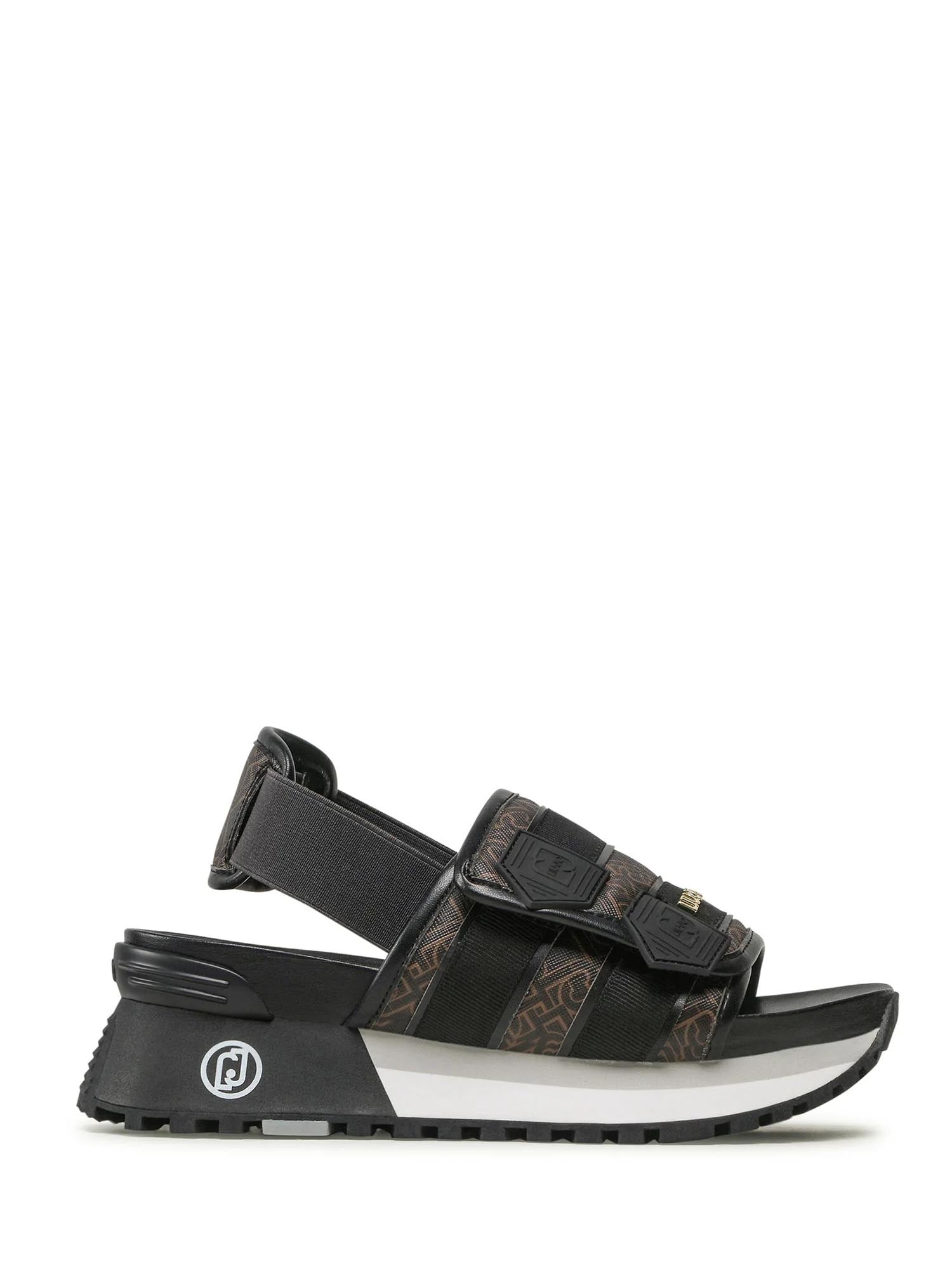 Sandali con strappi Nero Liu-jo