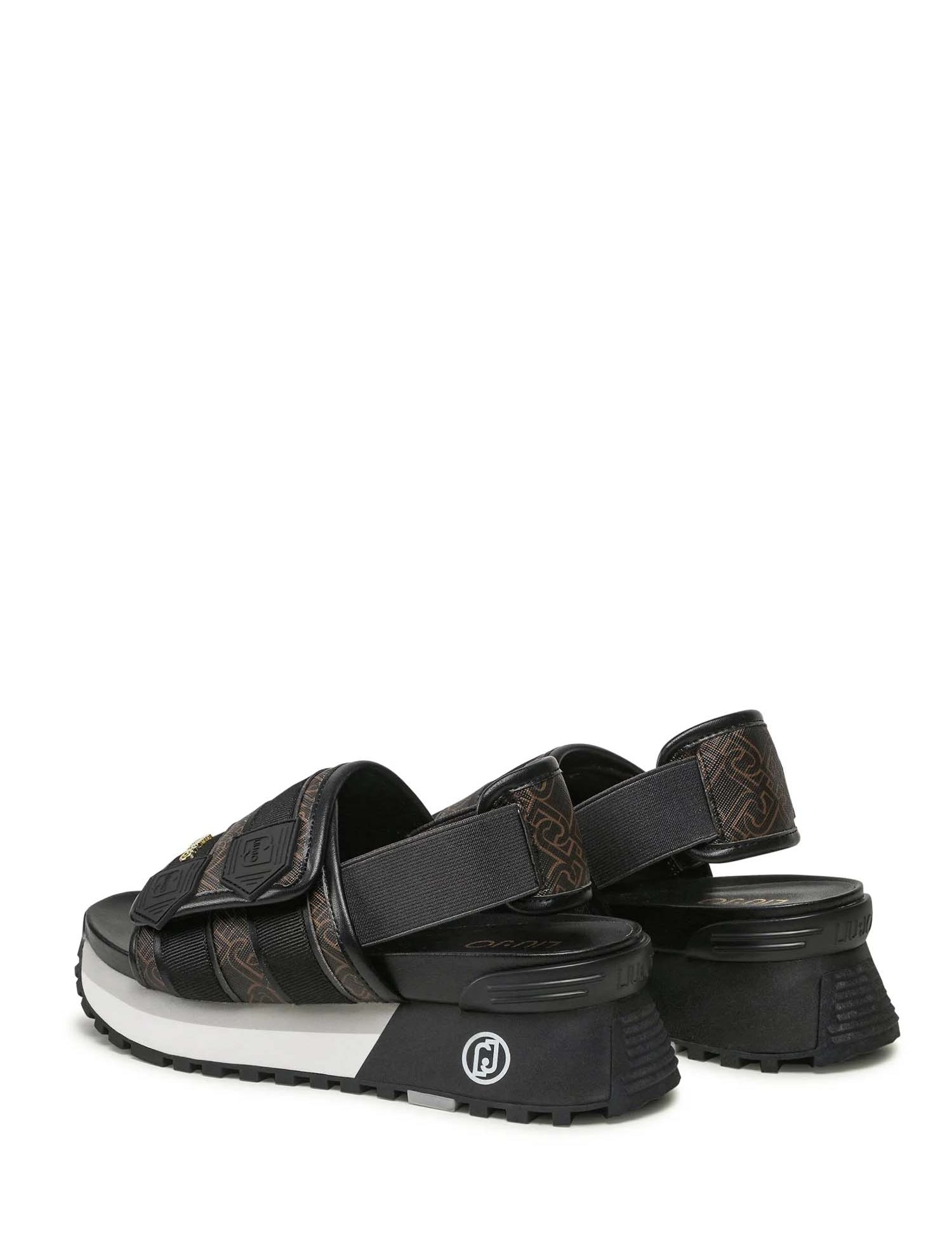 Sandali con strappi Nero Liu-jo