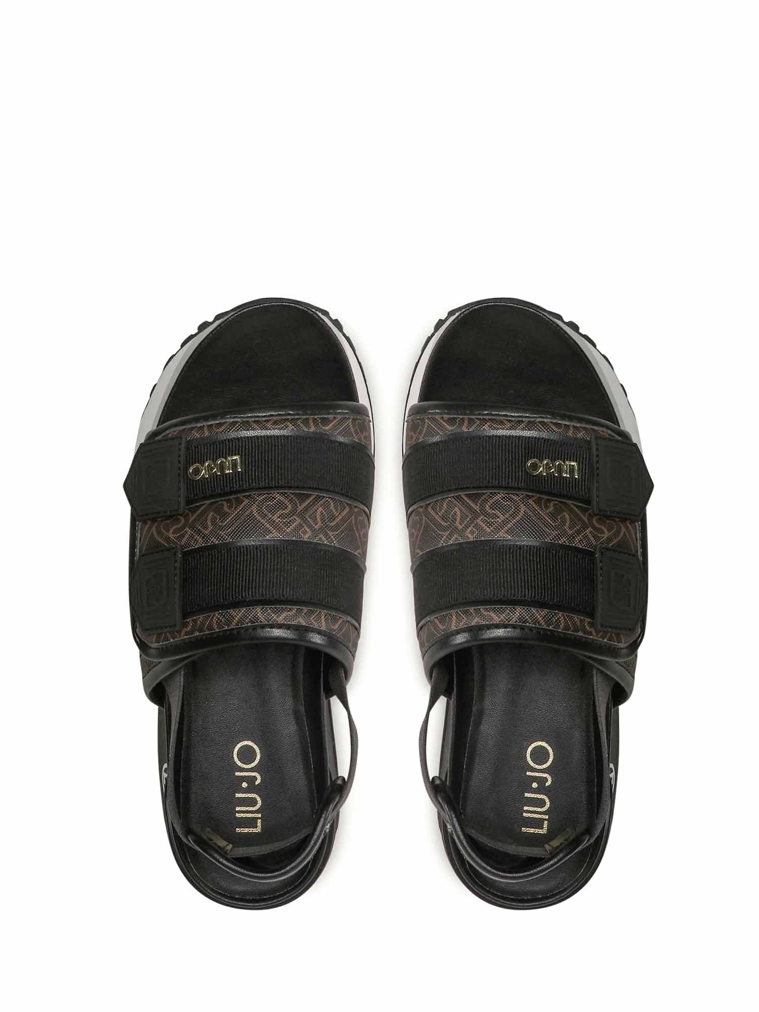 Sandali con strappi Nero Liu-jo