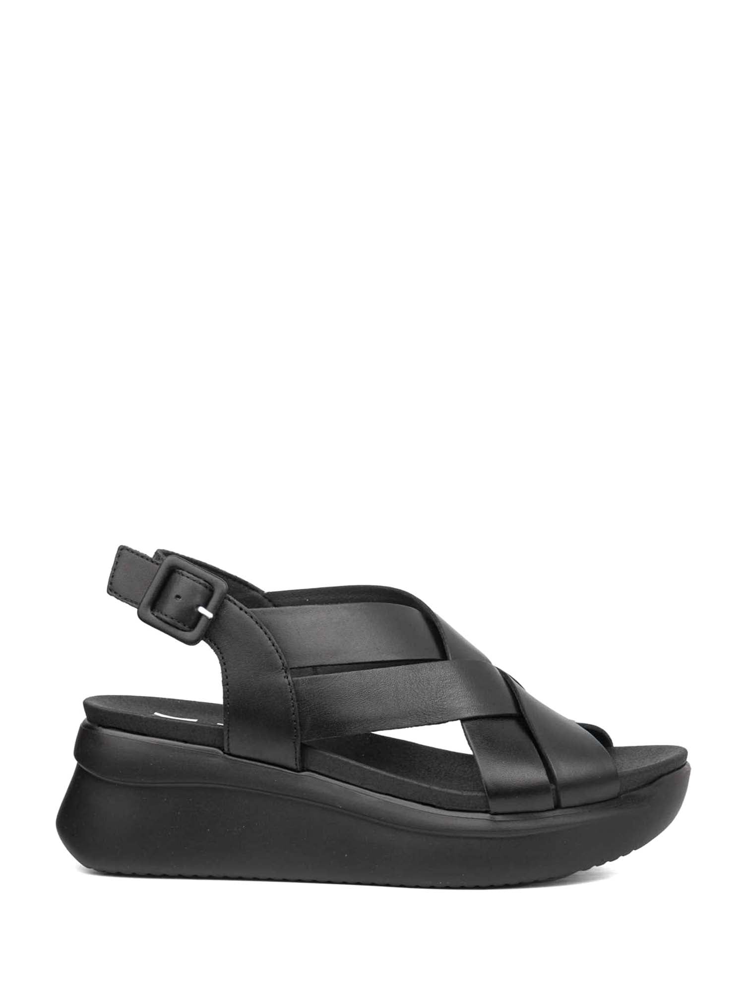 Sandali zeppa Nero Callaghan