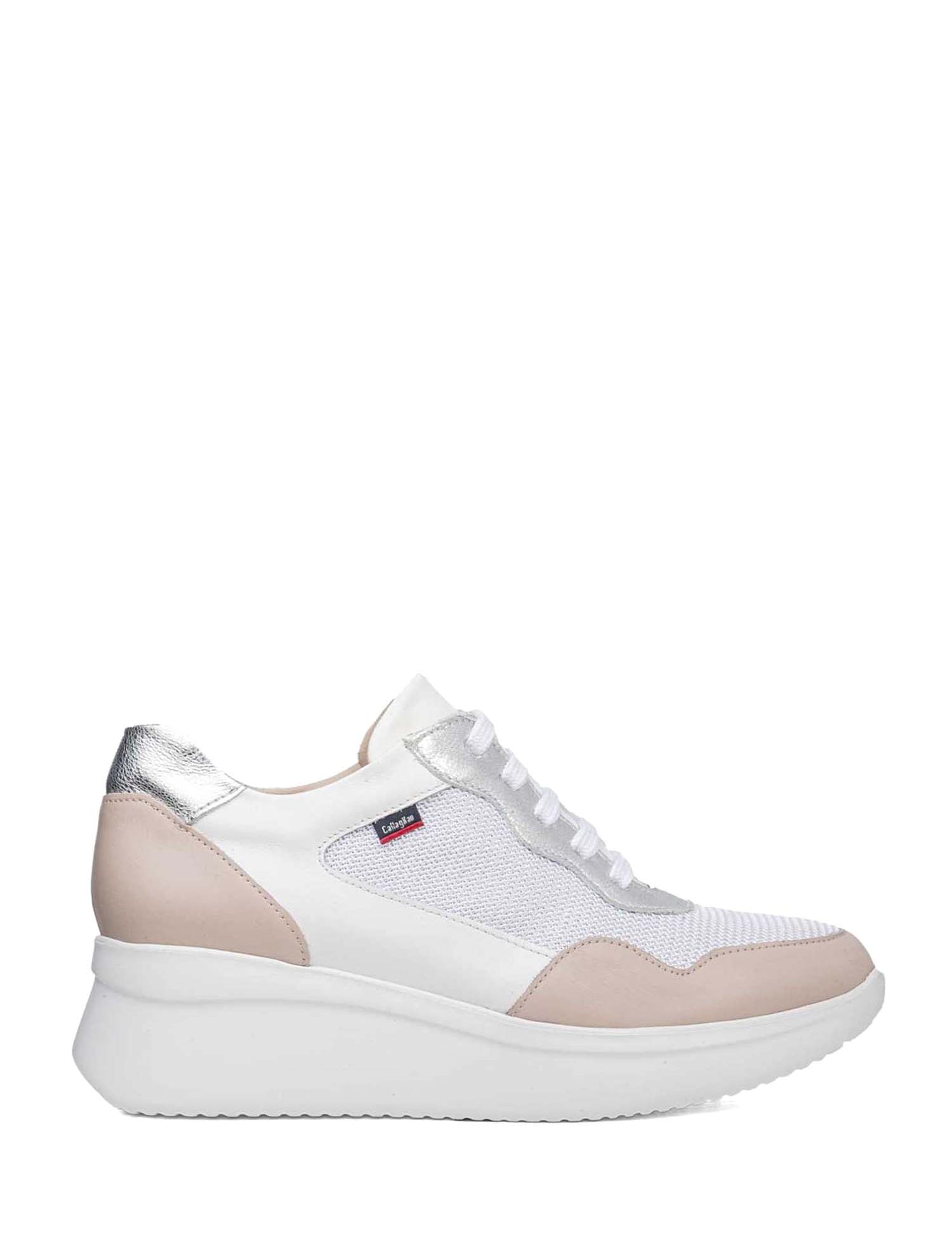 Sneakers Bianco Rosa Callaghan