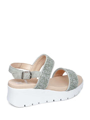 Sandali zeppa Verde Callaghan