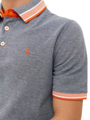 Polo Blu Arancio Jack&jones