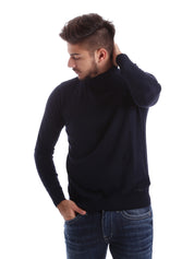 Maglie a collo alto Blu Gas