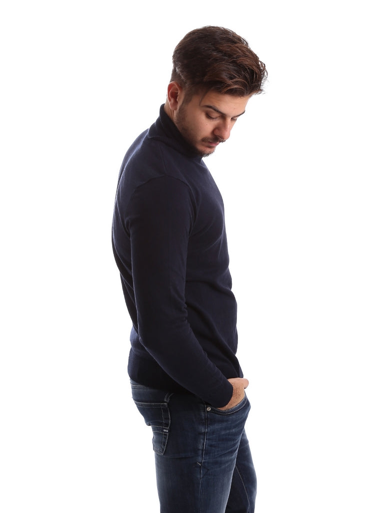 Maglie a collo alto Blu Gas