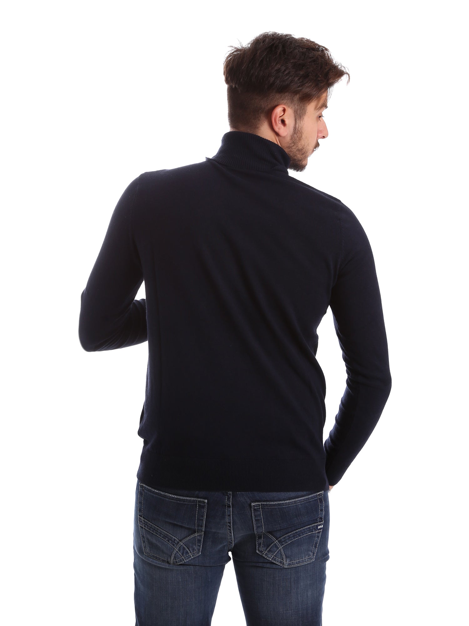 Maglie a collo alto Blu Gas