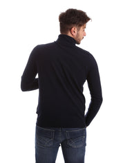 Maglie a collo alto Blu Gas