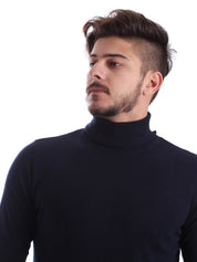 Maglie a collo alto Blu Gas