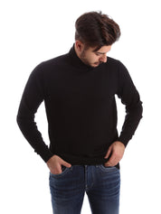 Maglie a collo alto Nero Gas