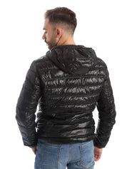 Piumini Nero Ea7 Emporio Armani