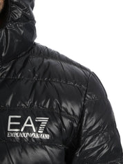 Piumini Nero Ea7 Emporio Armani