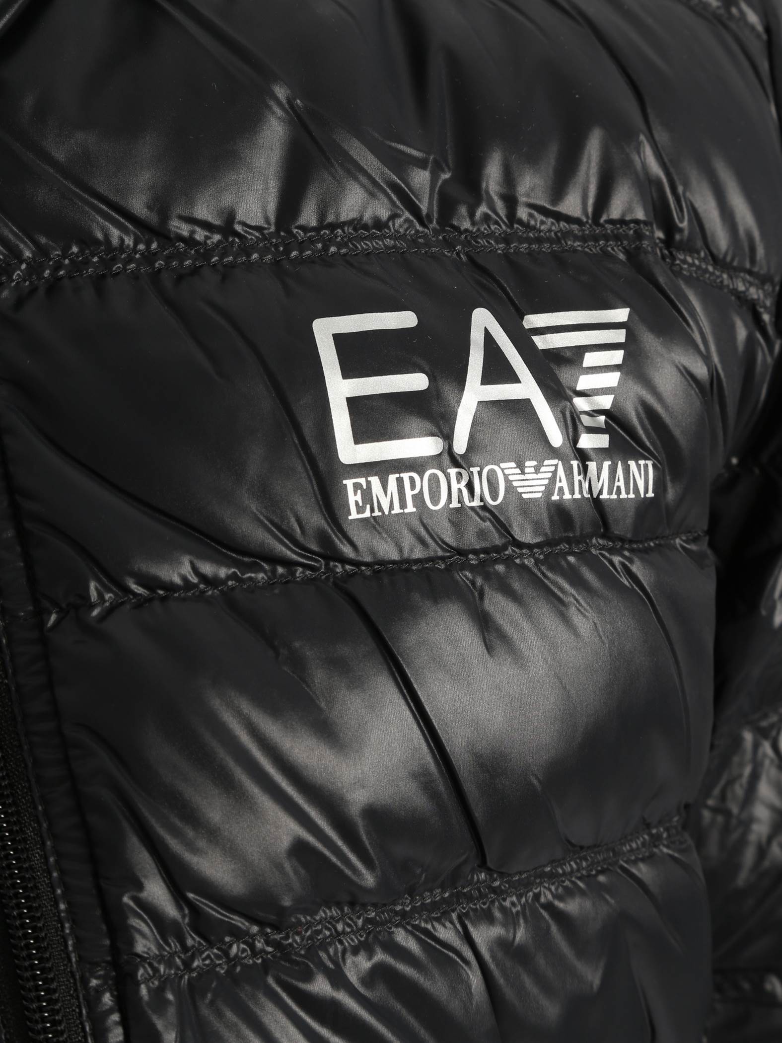 Piumini Nero Ea7 Emporio Armani