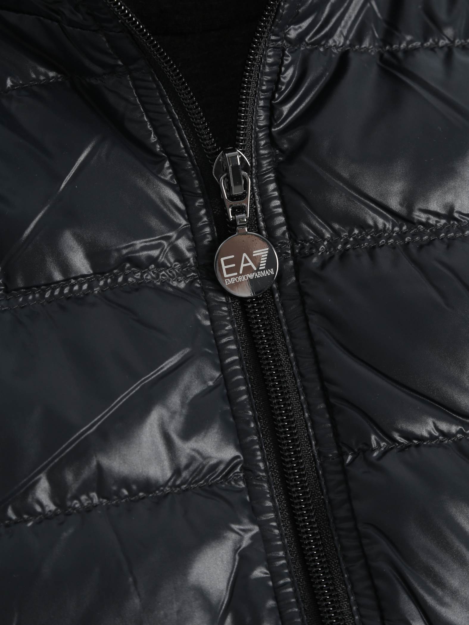 Piumini Nero Ea7 Emporio Armani