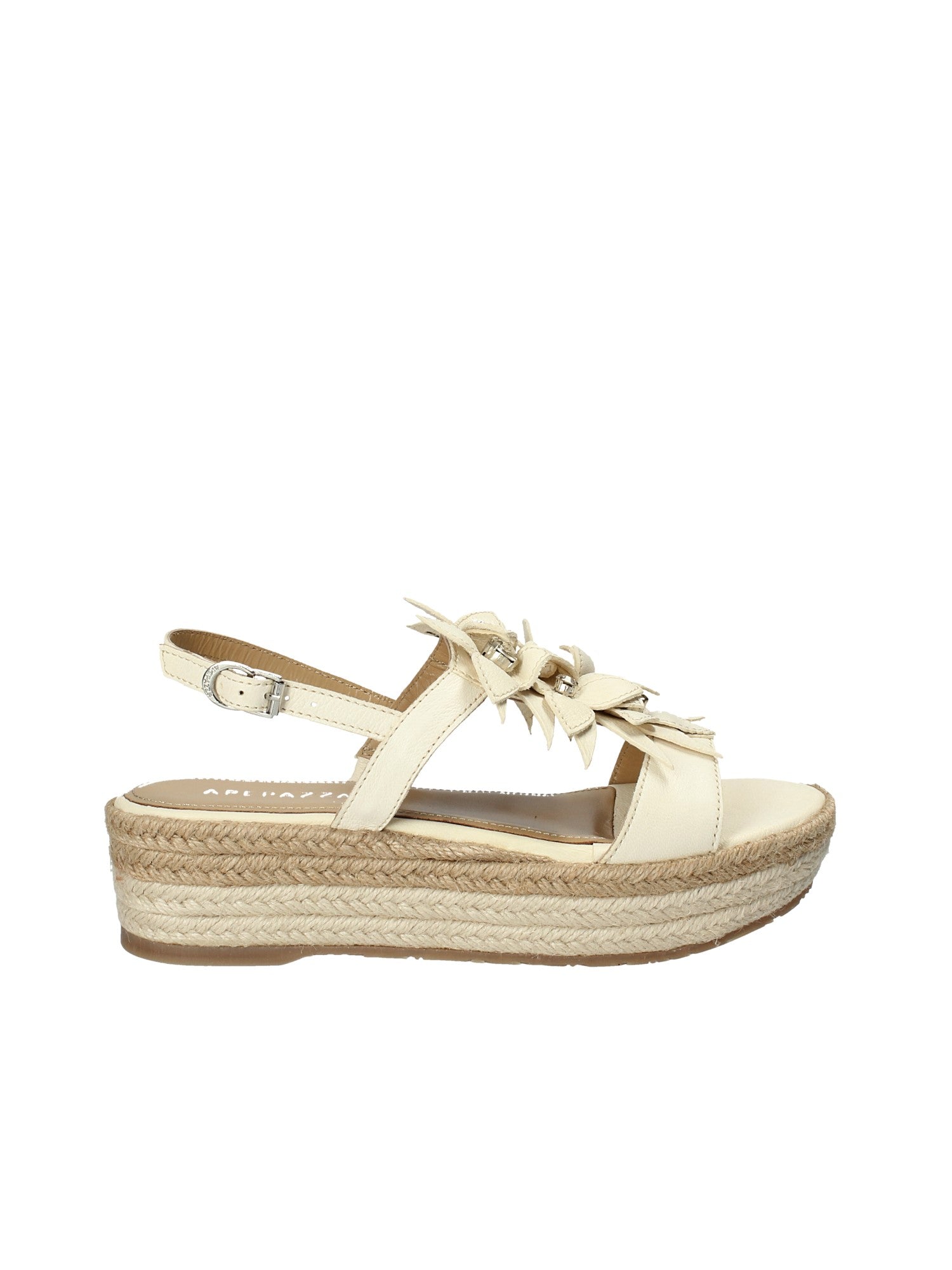 Sandali zeppa Bianco Apepazza