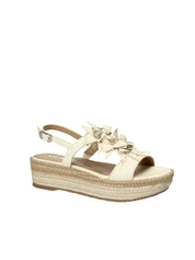 Sandali zeppa Bianco Apepazza